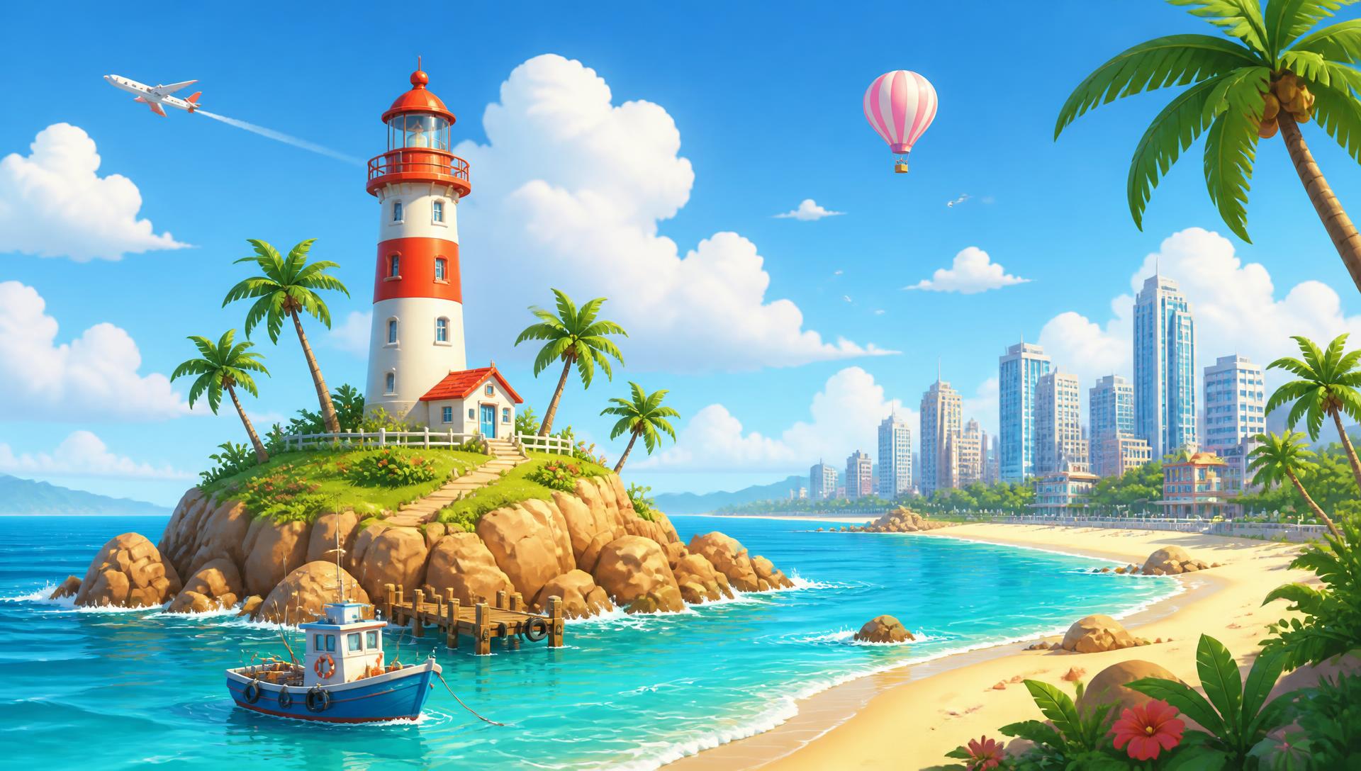 Tropical Island Background